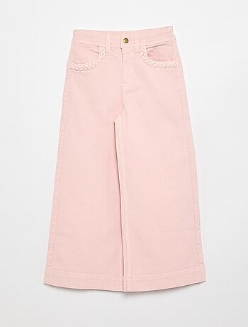 Wide leg fit broek