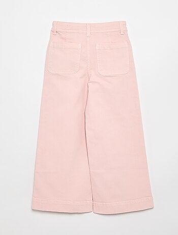 Wide leg fit broek