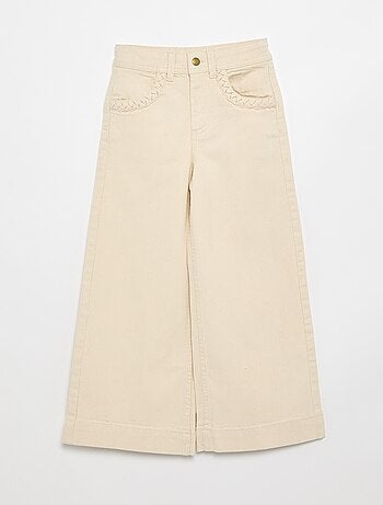 Wide leg fit broek