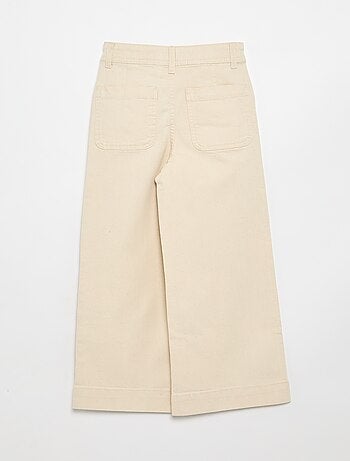 Wide leg fit broek