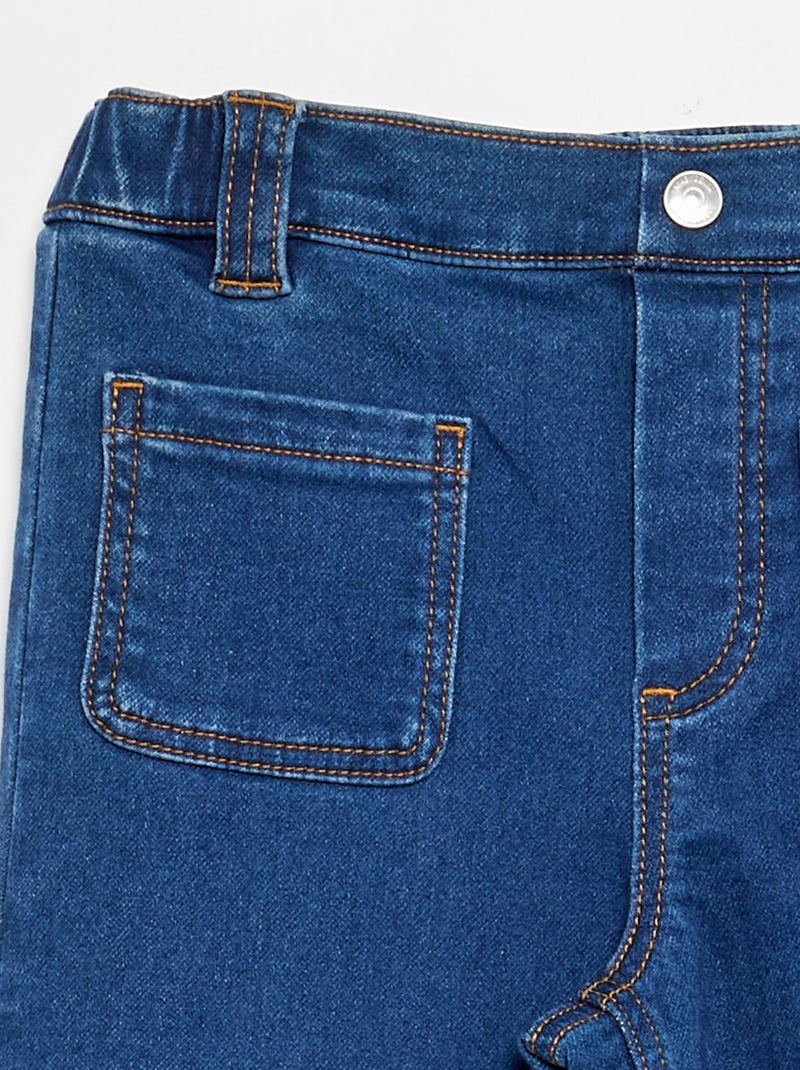 Wide leg-jeans - gemakkelijk aan te trekken collectie Blauw - Kiabi