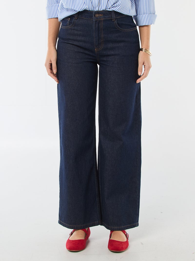 Wide leg jeans Blauw - Kiabi
