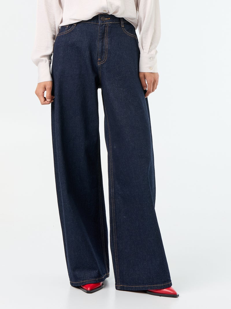 Wide leg-jeans Blauw - Kiabi