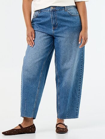 Wide leg-jeans met 5 zakken