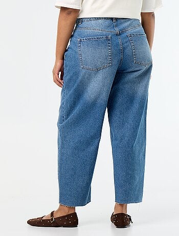 Wide leg-jeans met 5 zakken