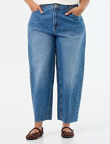 Wide leg-jeans met 5 zakken