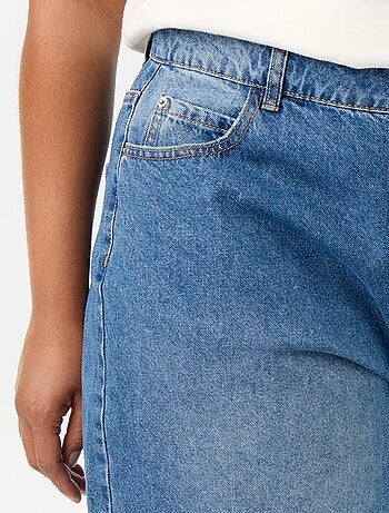 Wide leg-jeans met 5 zakken