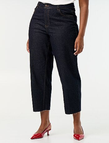 Wide leg-jeans met 5 zakken
