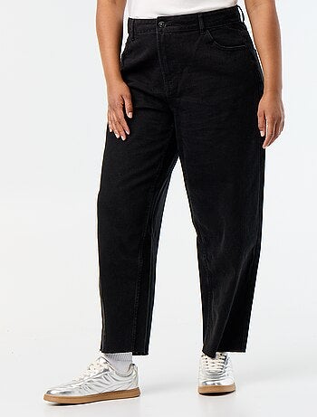 Wide leg-jeans met 5 zakken