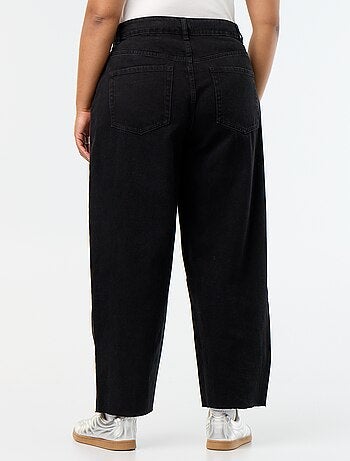 Wide leg-jeans met 5 zakken