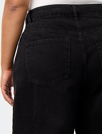 Wide leg-jeans met 5 zakken