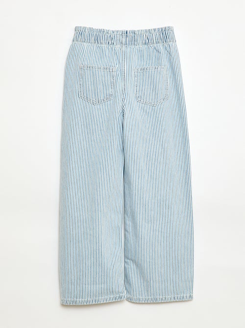 Wide leg jeans met fantasieprint - Kiabi