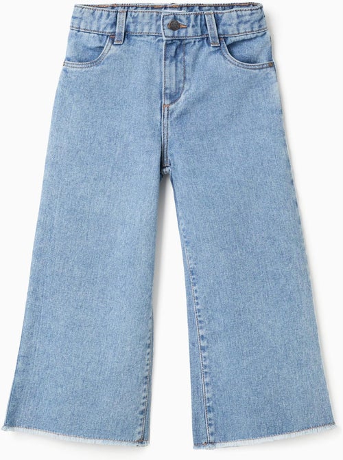 Wide leg jeans met rafelige zoom - Kiabi Wide leg jeans met rafelige zoom - Kiabi
