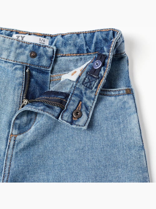 Wide leg jeans met rafelige zoom - Kiabi Wide leg jeans met rafelige zoom - Kiabi