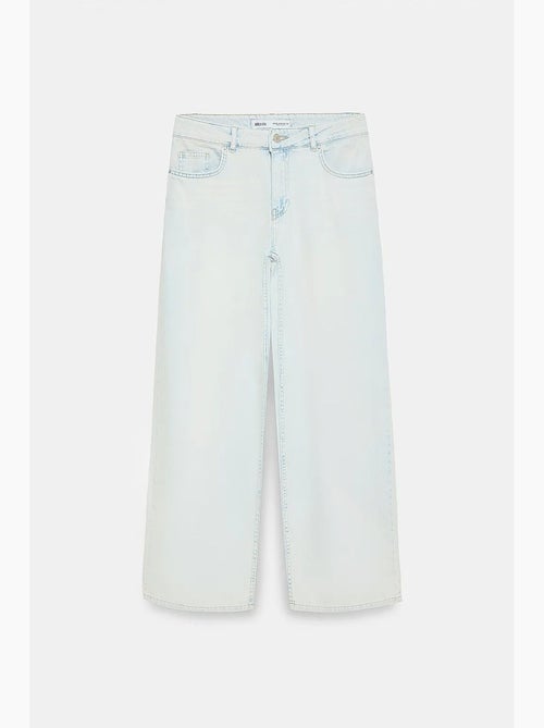 Wide-leg jeans van katoen-denim met lage taille dilvin - Kiabi Wide-leg jeans van katoen-denim met lage taille dilvin - Kiabi
