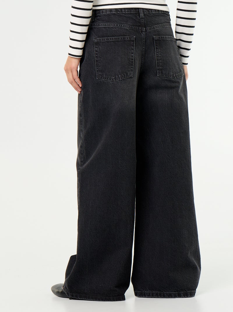 Wide leg-jeans Zwart - Kiabi