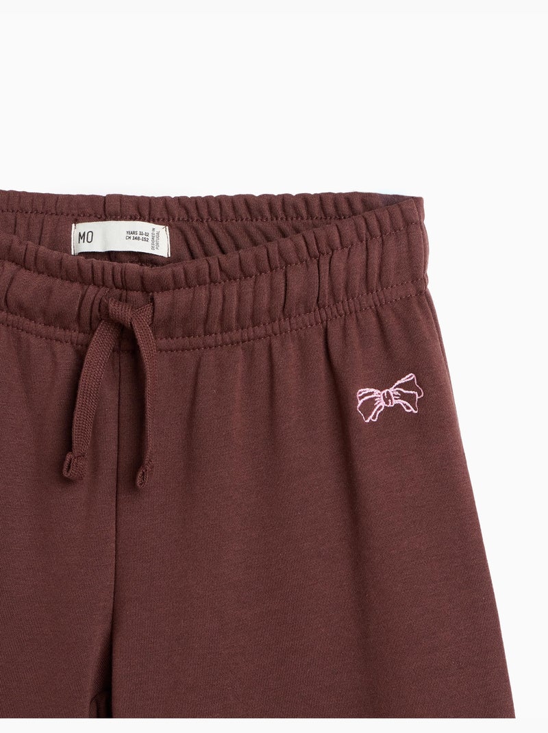Wide leg-joggingbroek, mo fashion Bruin - Kiabi