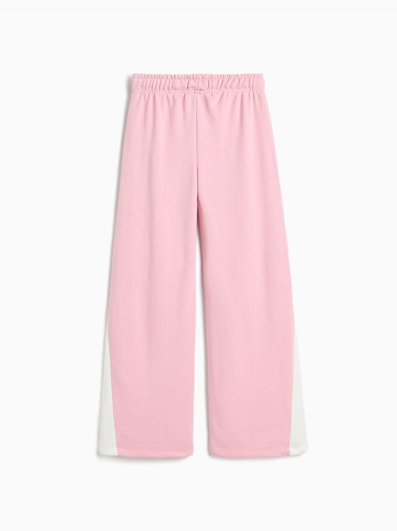 Wide leg-joggingbroek, mo fashion Roze - Kiabi