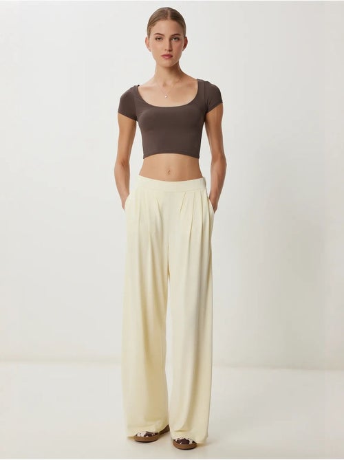 Wide leg pull-on palazzo broek istanbul - Kiabi Wide leg pull-on palazzo broek istanbul - Kiabi
