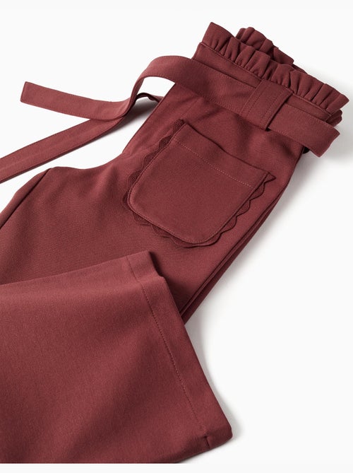 Wide leg roma brei broek met riem - Kiabi Wide leg roma brei broek met riem - Kiabi