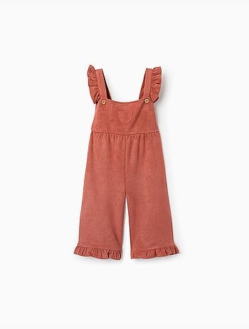Wide leg tuinbroek met ruches