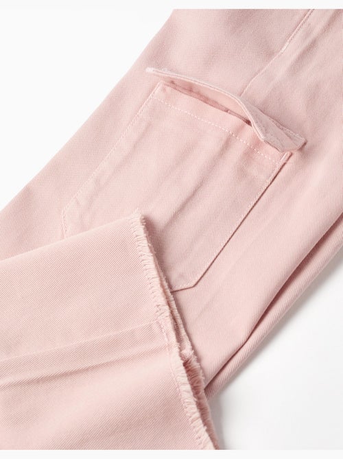 Wide leg twill broek met cargozakken - Kiabi Wide leg twill broek met cargozakken - Kiabi