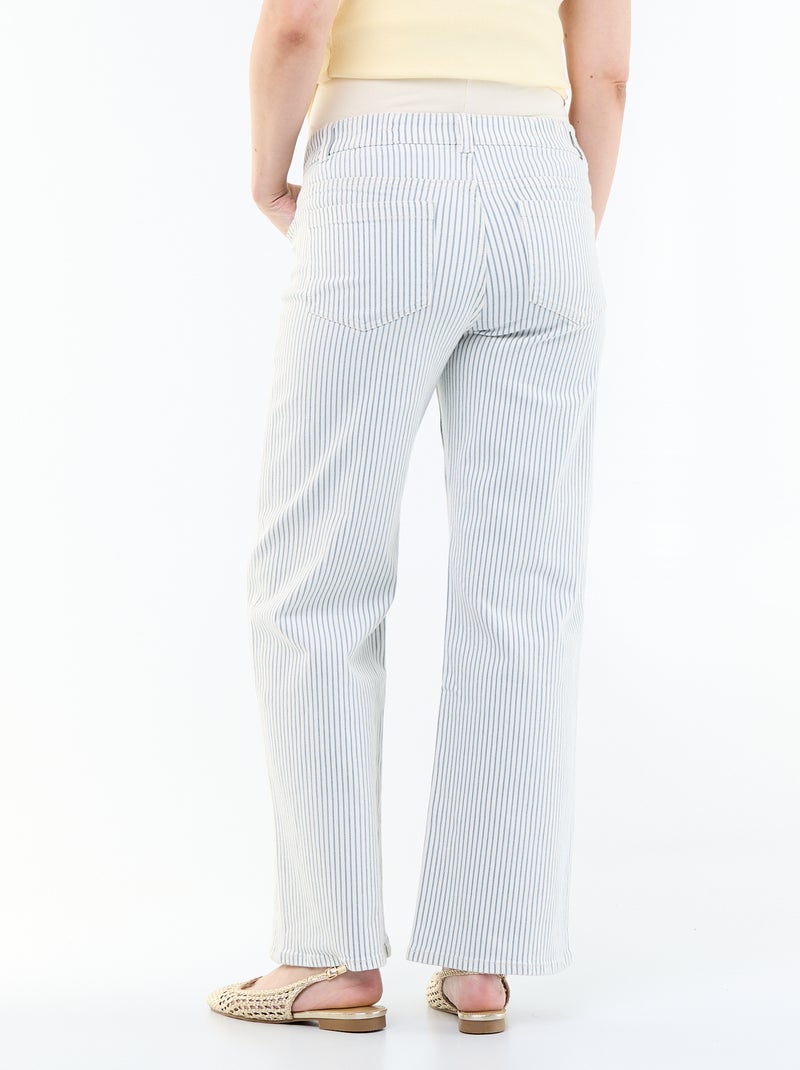 Wide leg-zwangerschapsbroek Biege - Kiabi