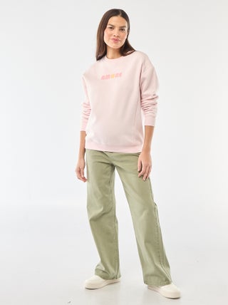 Wide leg zwangerschapsbroek