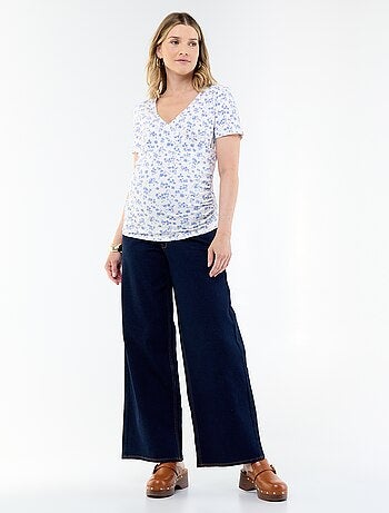 Wide leg zwangerschapsjeans