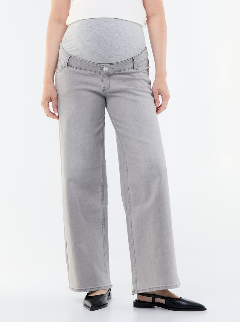 Wide leg zwangerschapsjeans Grijs - Kiabi