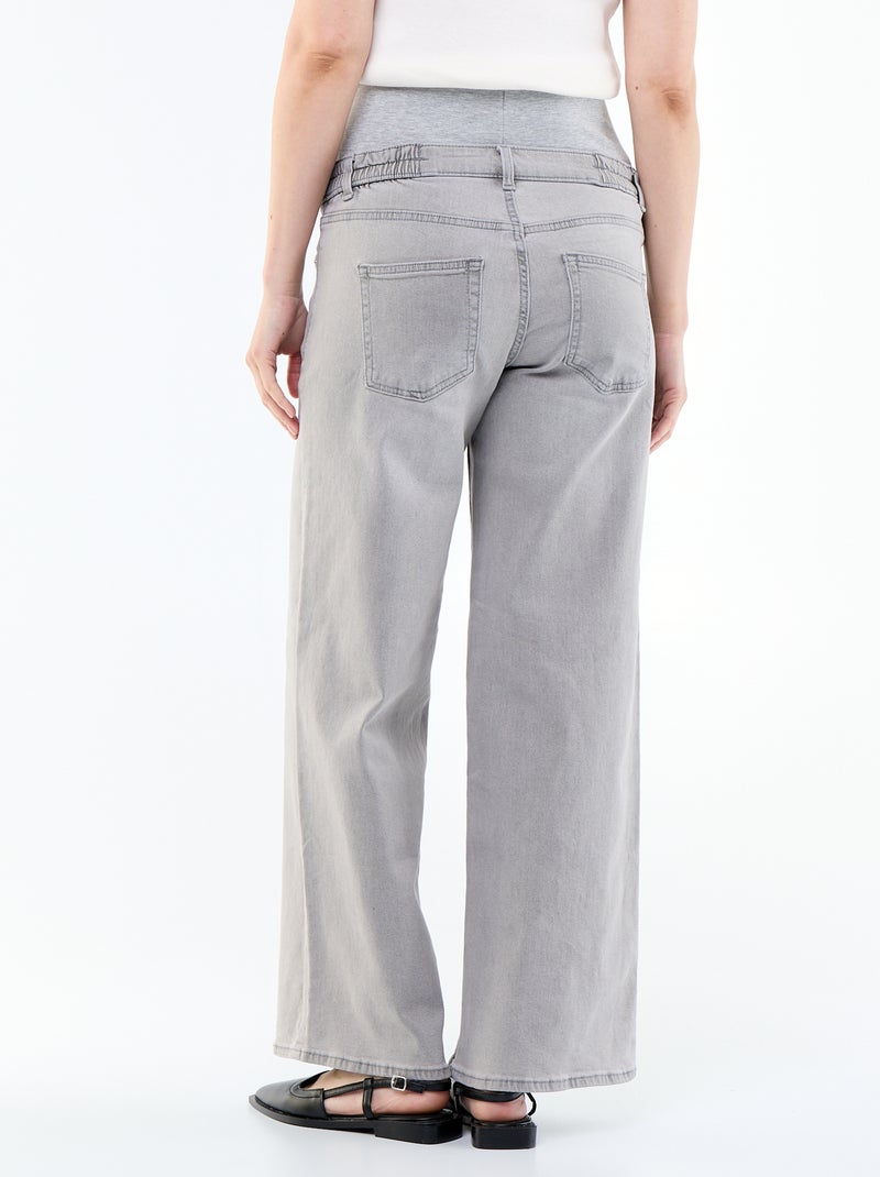 Wide leg zwangerschapsjeans Grijs - Kiabi