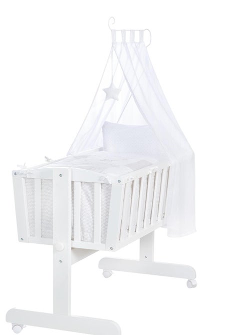 Wieg met complete beddengoedset met konijnenprint 'fox & bunny' roba - Kiabi