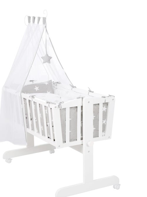 Wieg met complete beddengoedset met sterrenprint - ROBA 'Little Stars' - Kiabi