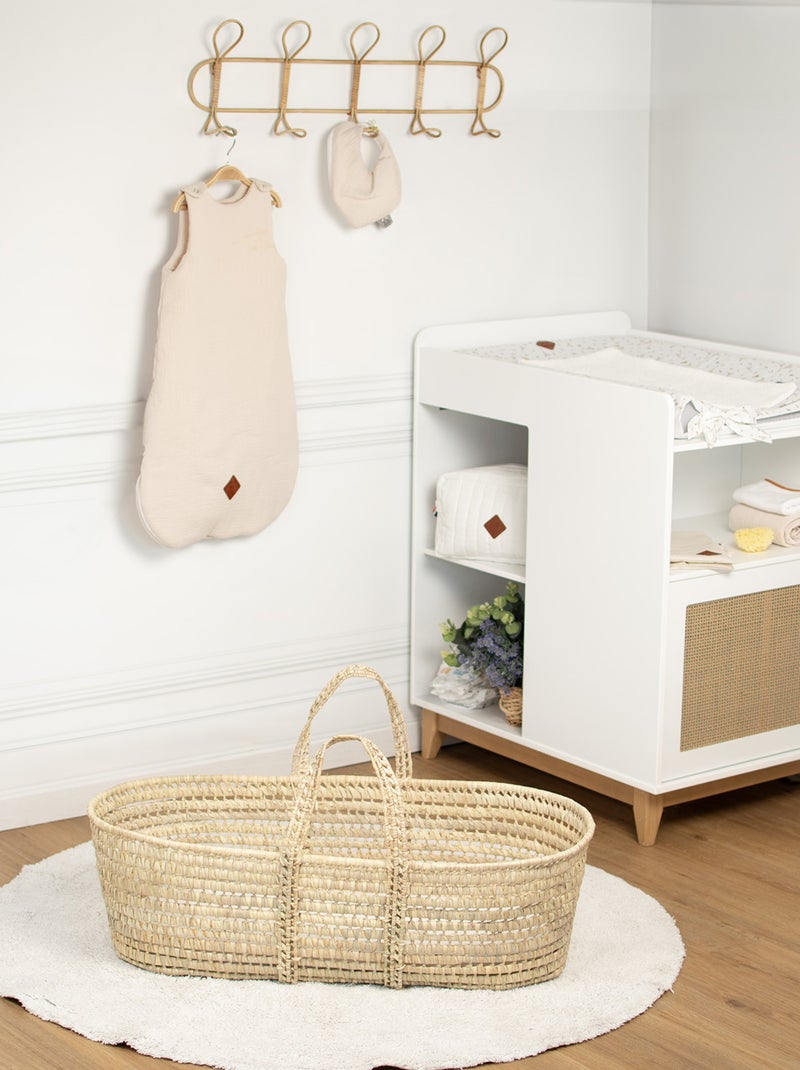 Wieg mozesmand in natuurlijke vezels Beige - Kiabi
