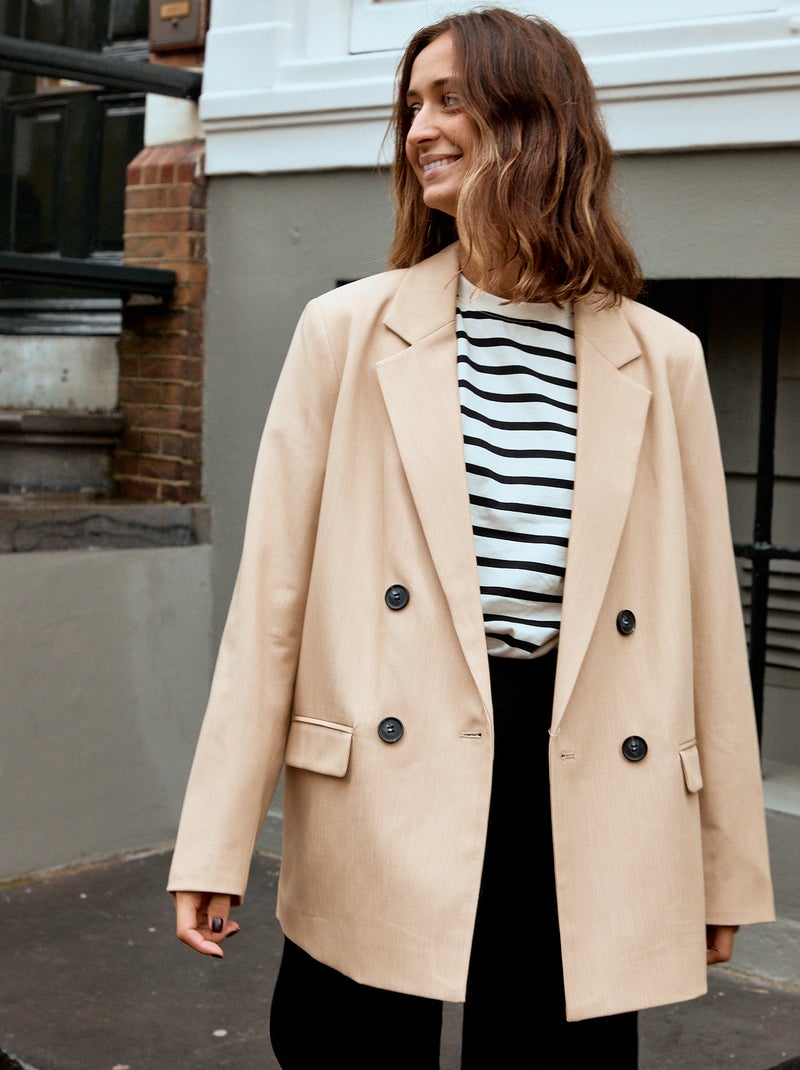 Wijd colbertjasje BIEGE - Kiabi