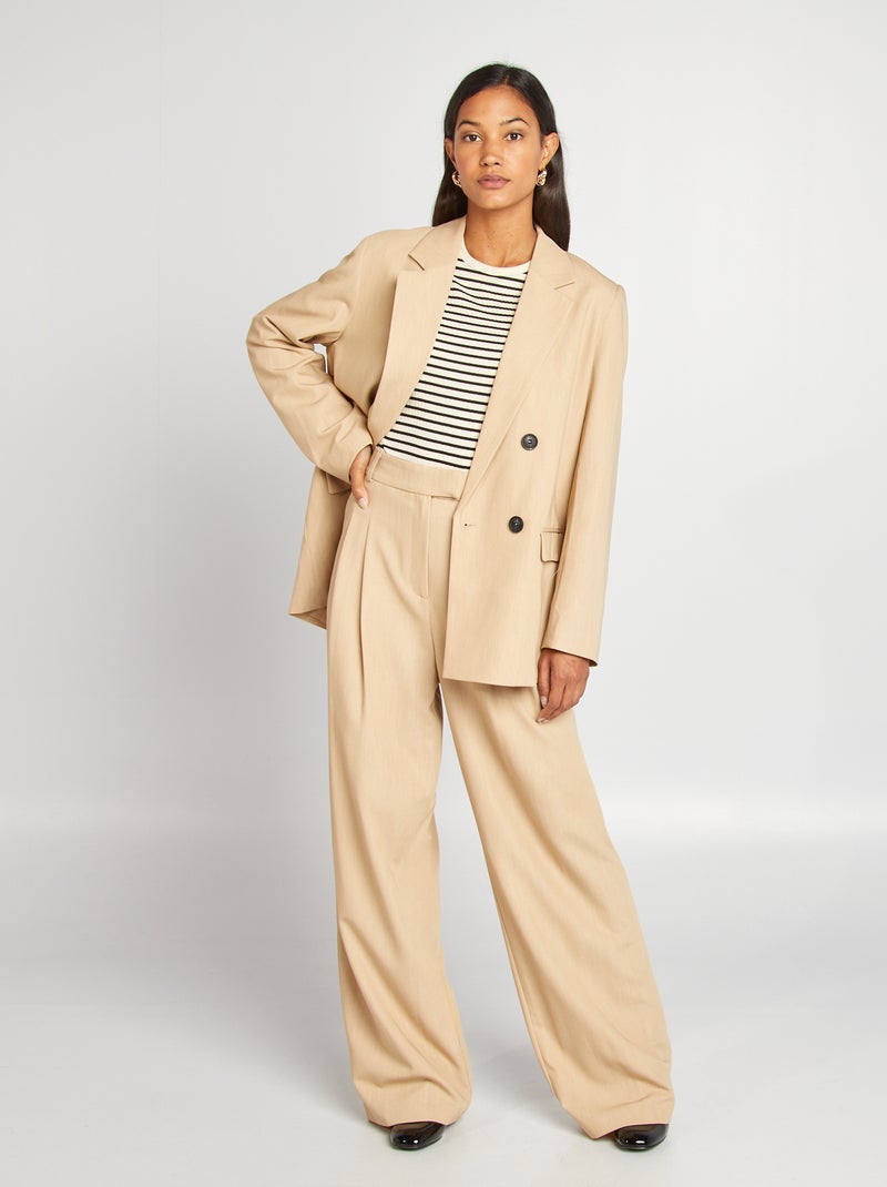 Wijd colbertjasje BIEGE - Kiabi