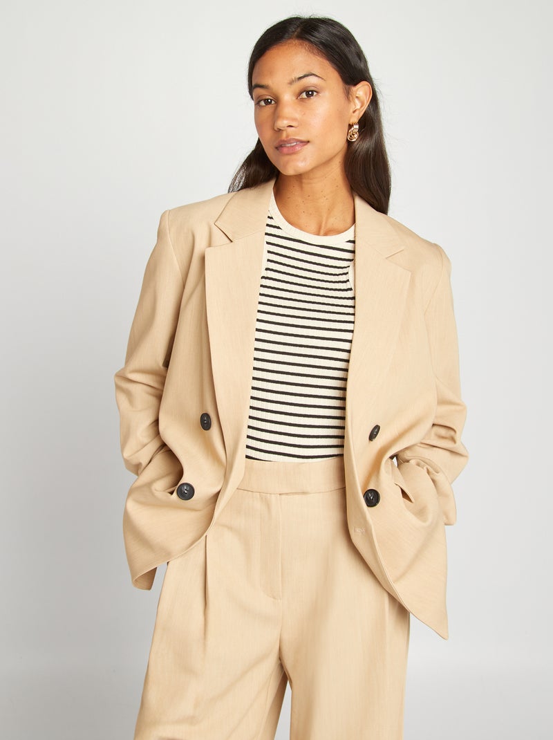 Wijd colbertjasje BIEGE - Kiabi