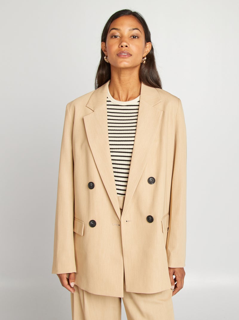 Wijd colbertjasje BIEGE - Kiabi