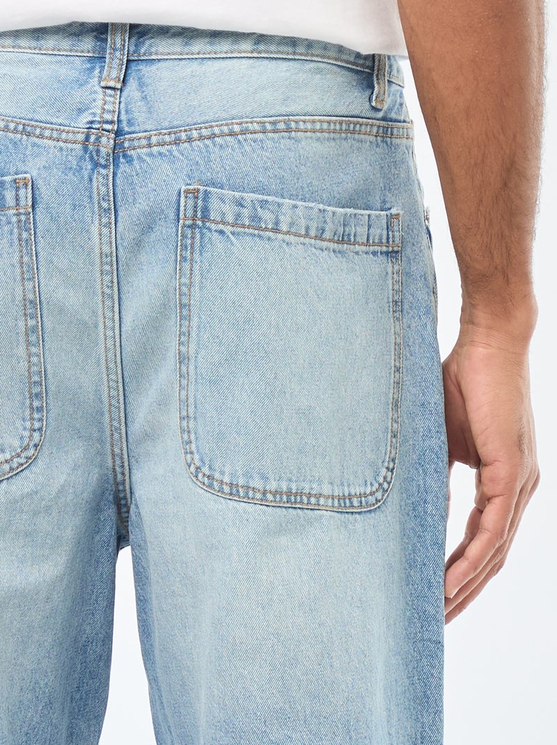 Wijd model / relaxed fit jeans met 5 zakken Blauw - Kiabi
