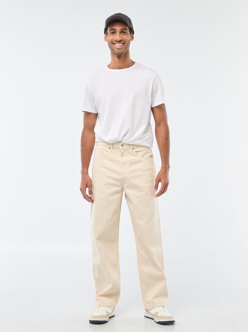 Wijd model / relaxed fit jeans met 5 zakken - Kiabi