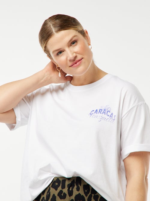 Wijd T-shirt met korte mouw - Kiabi