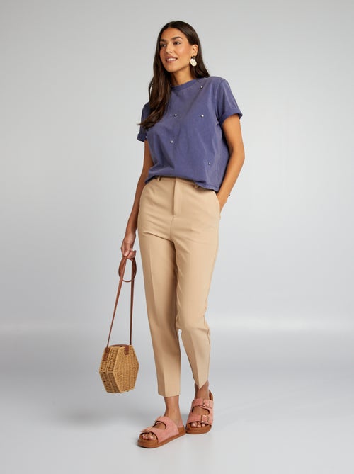 Wijd T-shirt met sieraaddetails - Kiabi