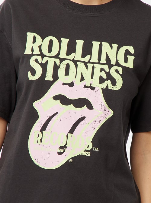 Wijd T-shirt met 'The Rolling Stones'-print - Kiabi