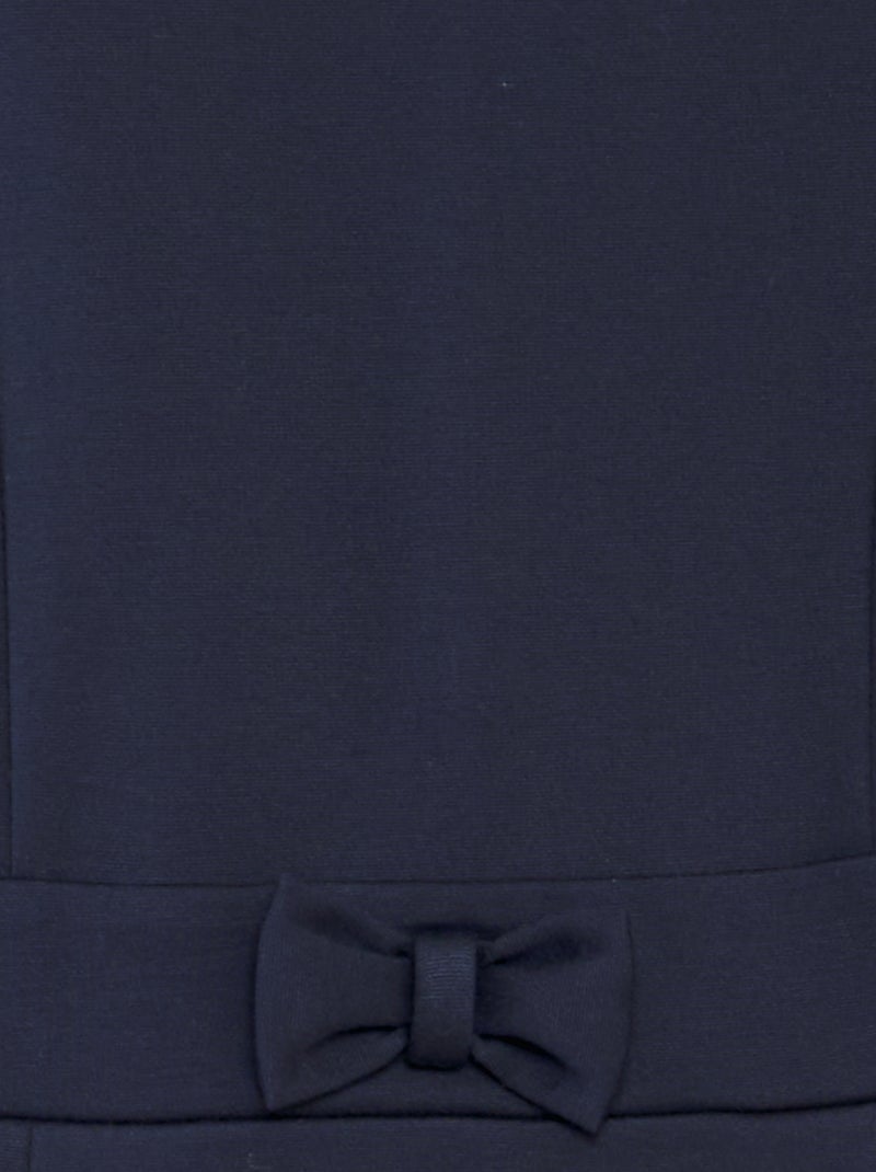 Wijd uitlopende jurk met plooien BLAUW - Kiabi