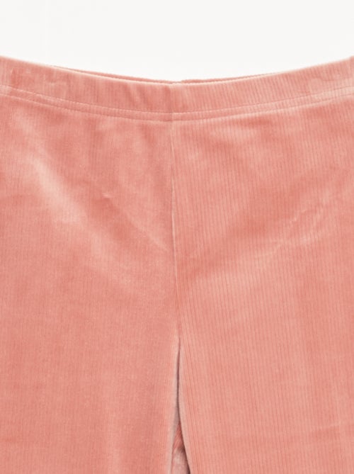 Wijd uitlopende legging van ribfluweel - Kiabi