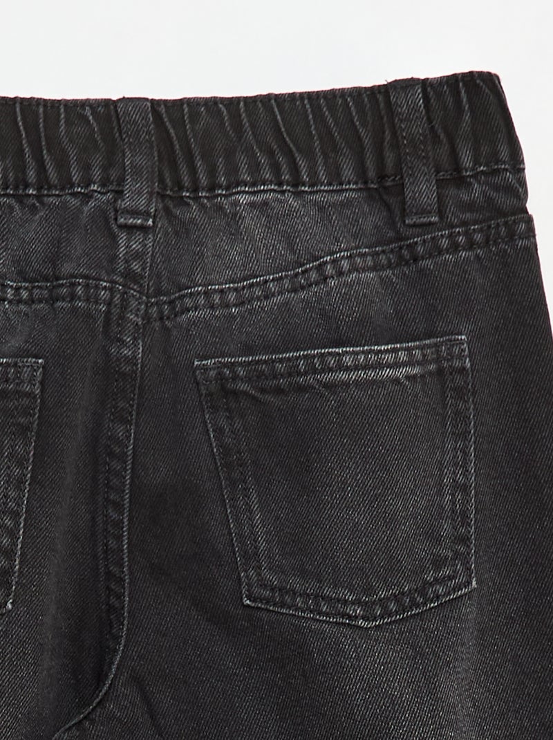 Wijde 5-pocket-jeans van spijkerstof Grijs - Kiabi