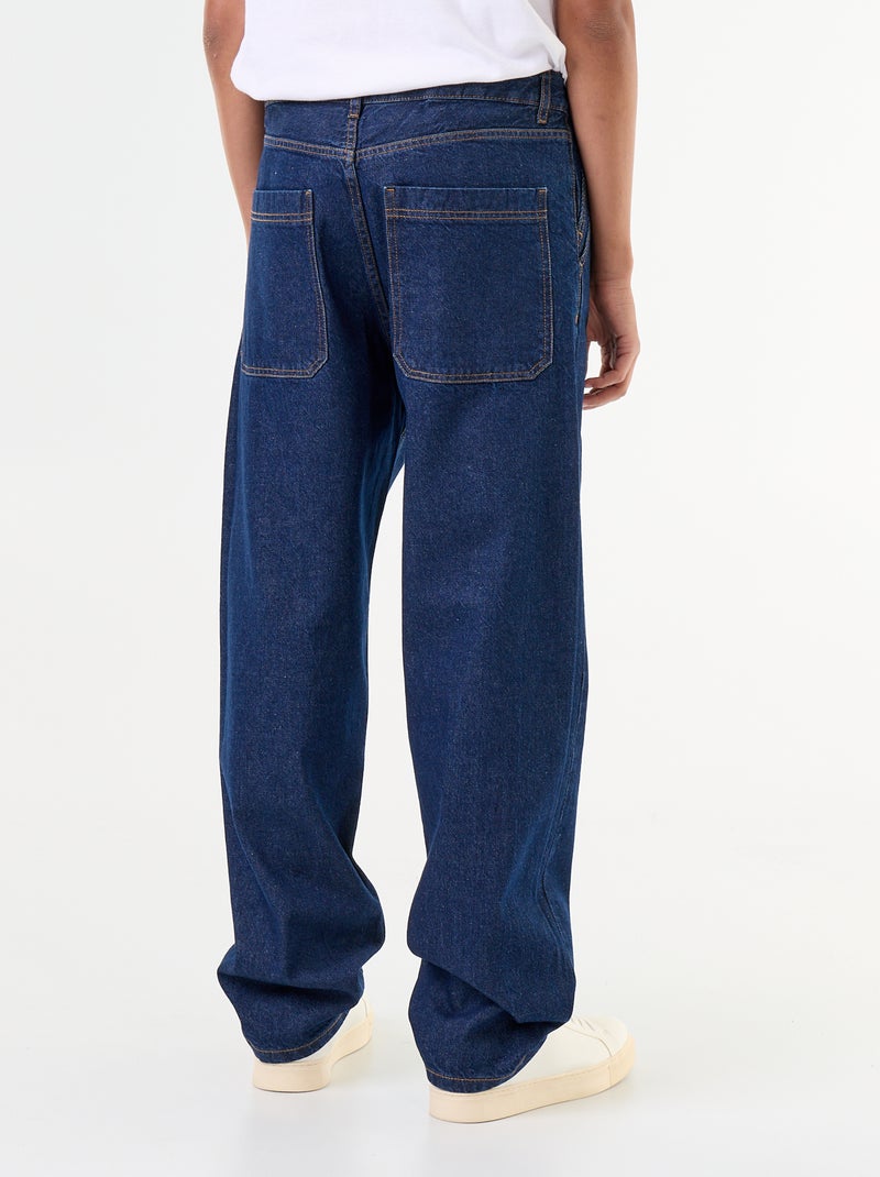 Wijde baggy jeans met steekzakken Blauw - Kiabi