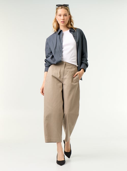 Wijde barrel-fit broek - Kiabi