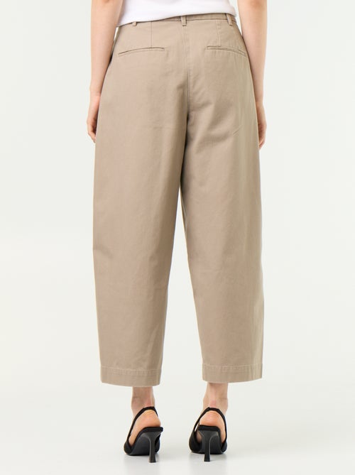 Wijde barrel-fit broek - Kiabi