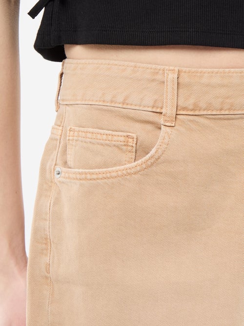 Wijde bermuda van twill - Kiabi